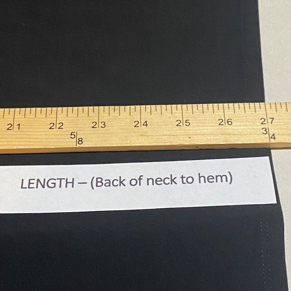 J Jill Pure Jill Stretch Cotton Crew Neck LongSleeve Tee Top XL Black Minimalist - Picture 9 of 11